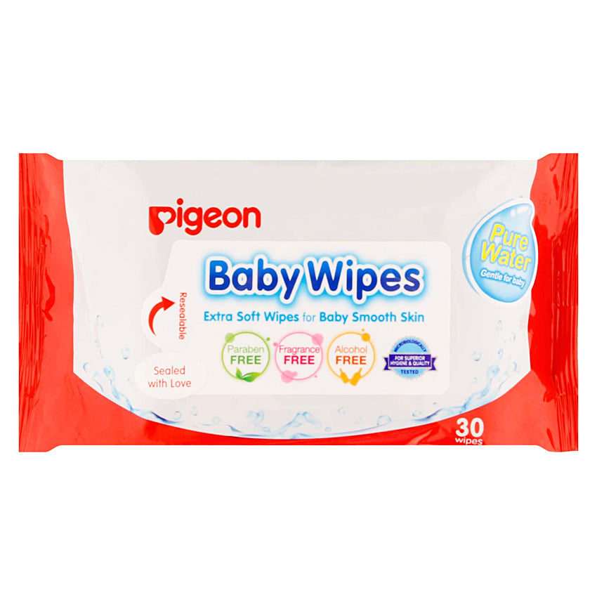 Pigeon Baby Wipes Pure Water - 30 Sheets