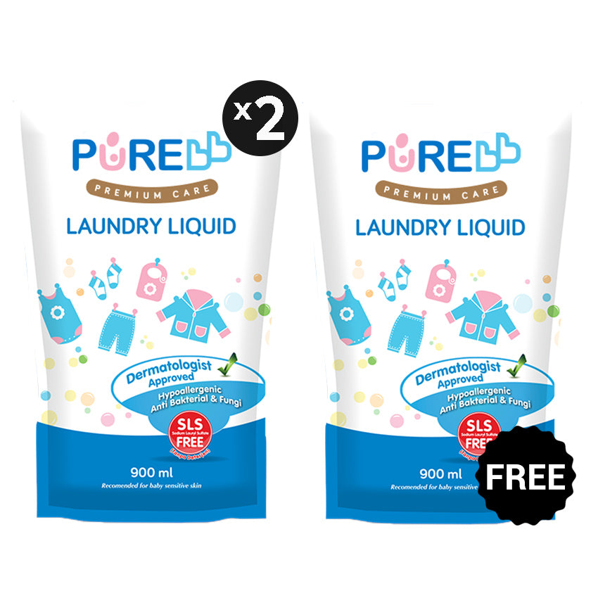 Pure BB Laundry Liquid Combo - 900 mL (2+1)