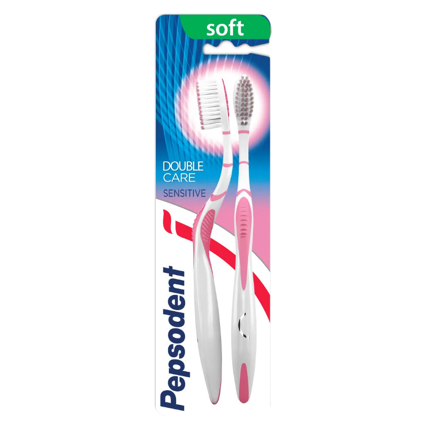 Gambar Pepsodent Double Care Sensitive Toothbrush - 2 Pcs Jenis Perawatan Mulut