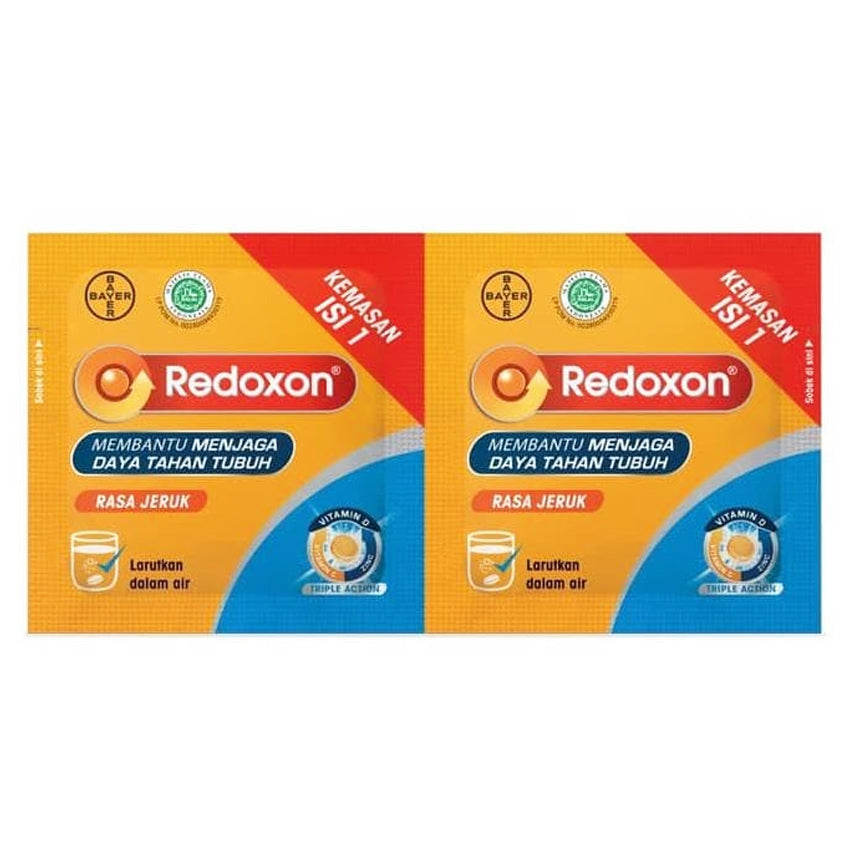 Redoxon Multivitamin Plus Zinc Rasa Jeruk Strip - 2 Tablet