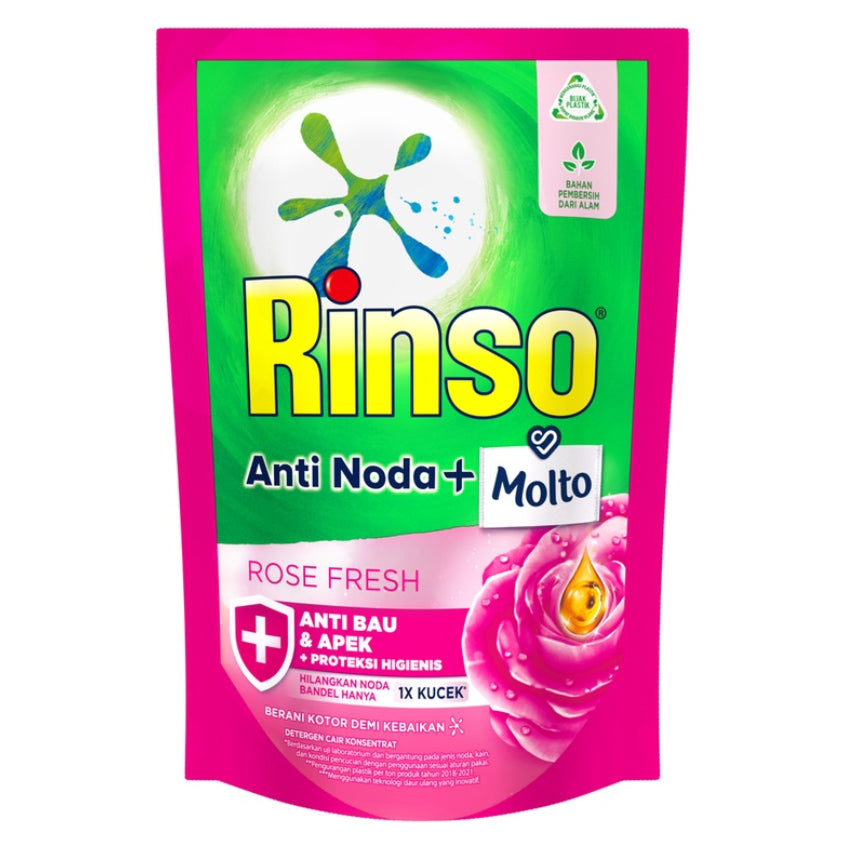 Gambar Rinso Molto Rose Fresh Liquid Detergent Pouch - 750 mL Perlengkapan Rumah