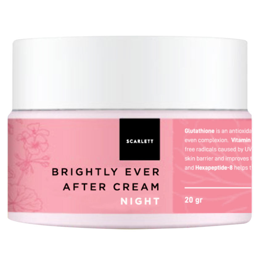 Scarlett Whitening Brightly Ever After Night Cream - 20 gr
