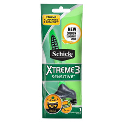 Gambar Schick Xtreme 3 Sensitive - 1 Razor Peralatan Cukur