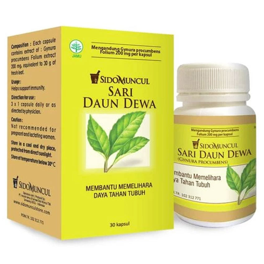 Sidomuncul Herbal Sari Daun Dewa - 30 Kapsul