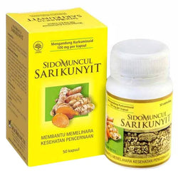 Gambar Sidomuncul Herbal Sari Kunyit - 50 Kapsul Suplemen Kesehatan