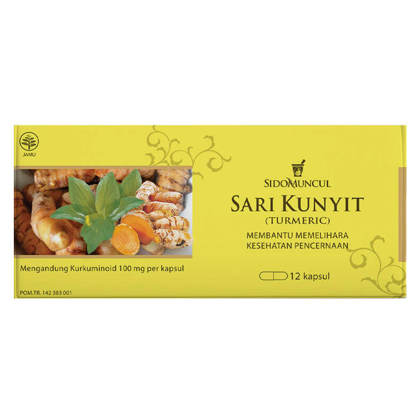 Sidomuncul Herbal Sari Kunyit - 12 Kapsul