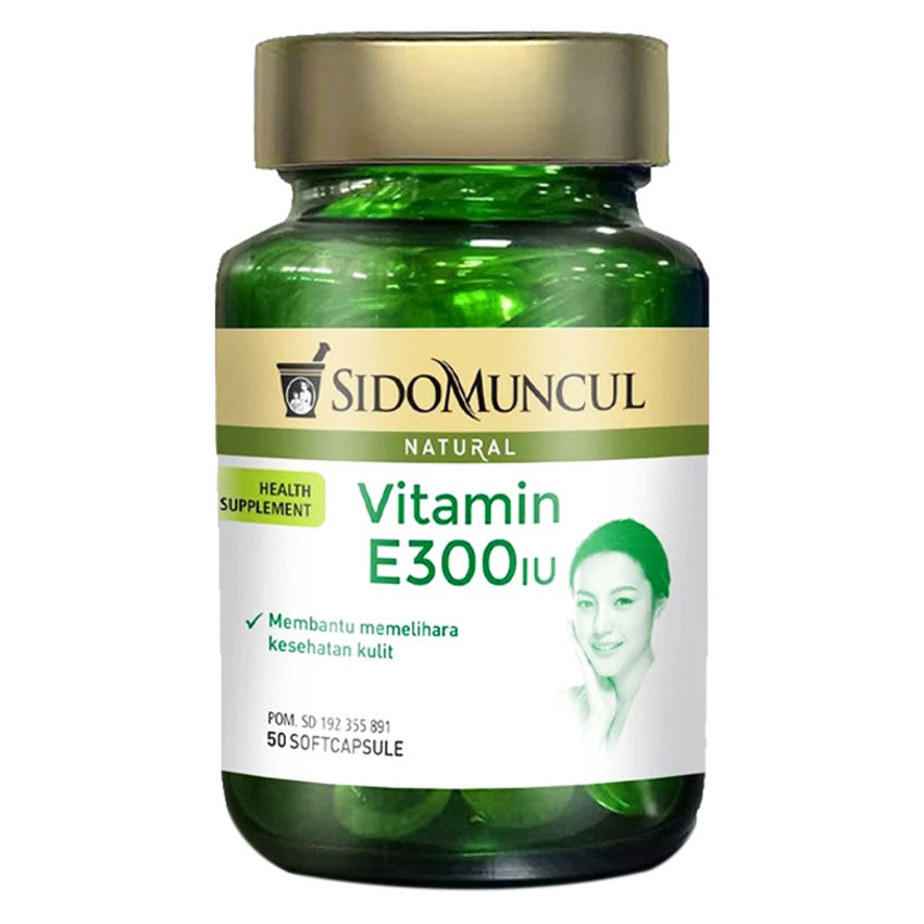 Sidomuncul Natural Vitamin E 300 IU - 50 Softgels