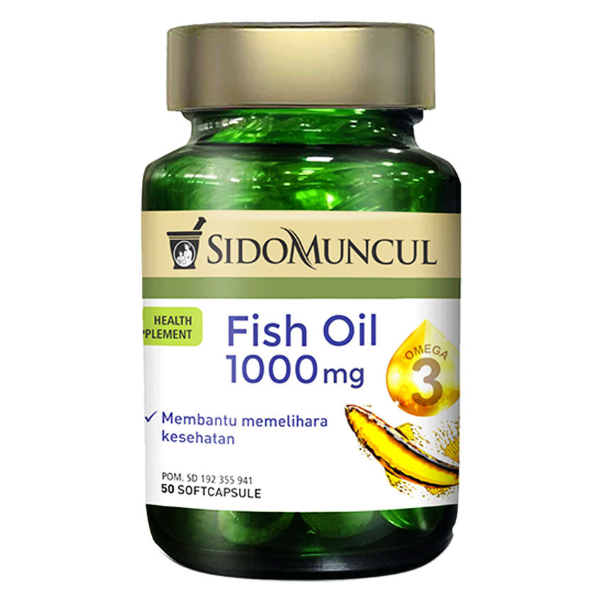 Sidomuncul Natural Fish Oil - 50 Softgels