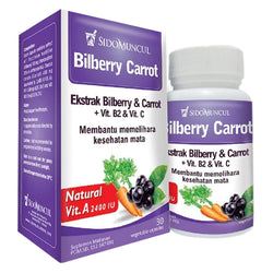Gambar Sidomuncul Herbal Bilberry Carrot - 30 Kapsul Suplemen Kesehatan