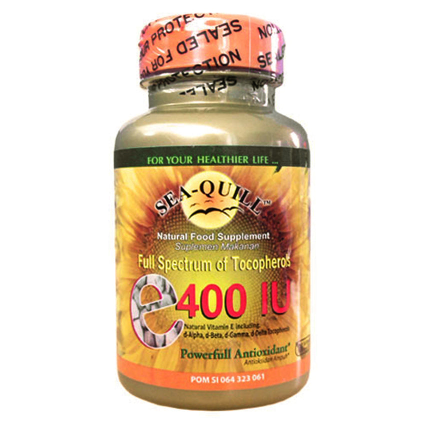 Gambar Sea-Quill Vitamin E Full Spectrum 400 IU - 100 Softgels Suplemen Kesehatan