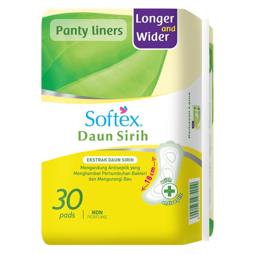 Jual Softex Daun Sirih Pantyliner Longer & Wider 30 Pads Harga
