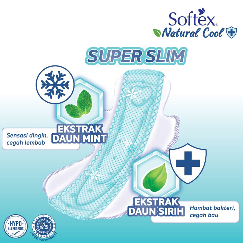 Softex Natural Cool Super Slim Wing 29 cm - 10 Pads