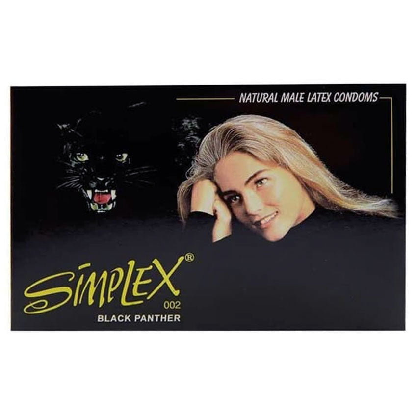 Simplex Kondom Black Panther - 12 Pcs