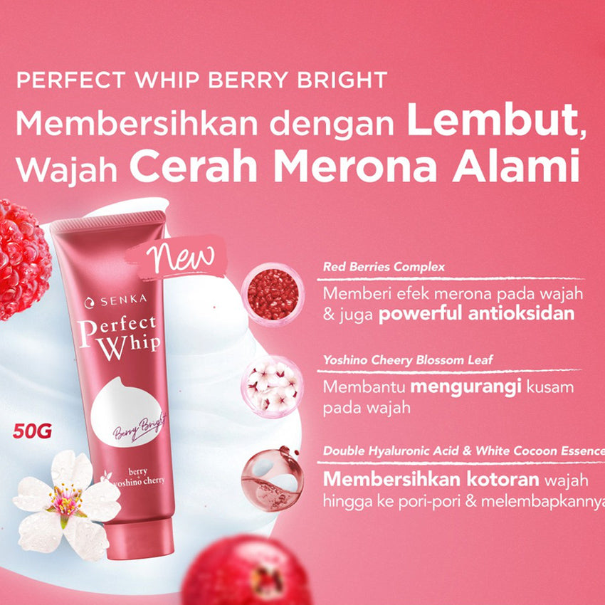 Senka Perfect Bright Berry Bright - 50 gr