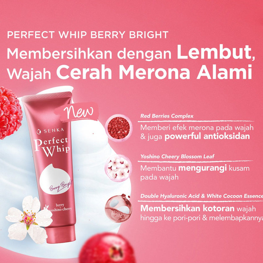 Senka Perfect Bright Berry Bright - 100 gr