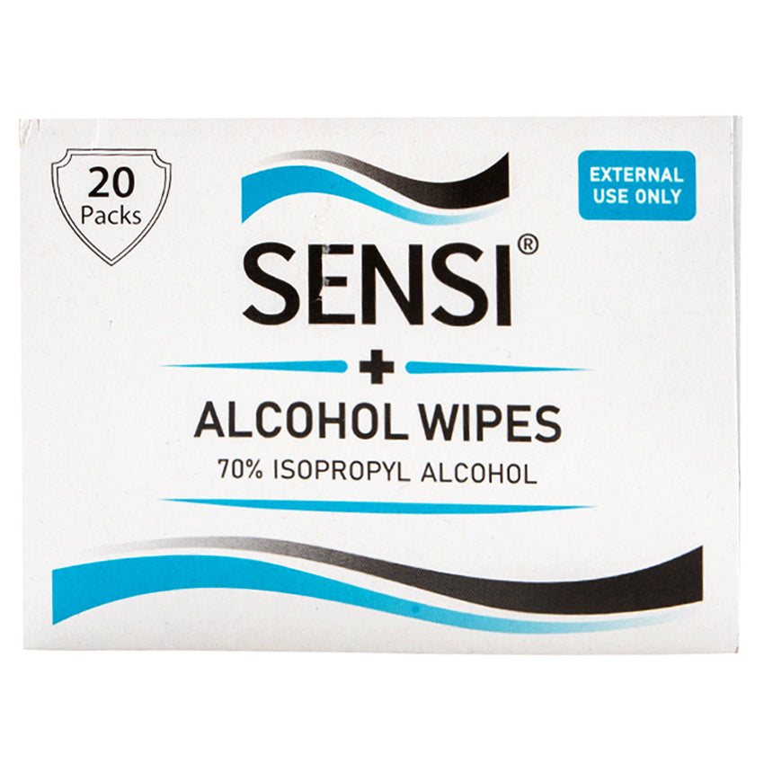 Sensi Alcohol Antiseptic Wipes - 20 Sheets
