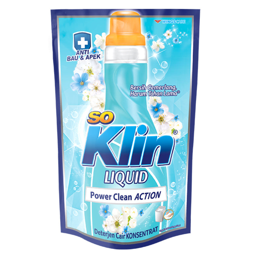 So Klin Liquid Detergen Anti Bacterial Pouch - 400 mL