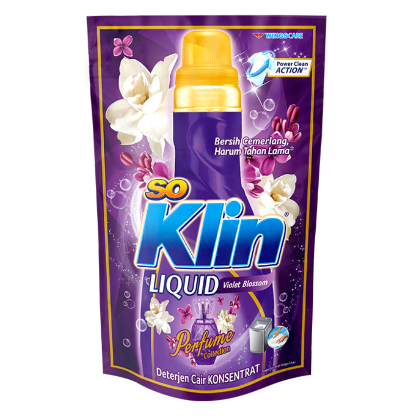 So Klin Liquid Detergen Violet Blossom Pouch - 1600 mL