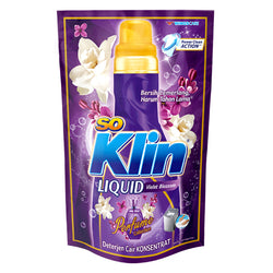 Gambar So Klin Liquid Detergen Violet Blossom Pouch - 1600 mL Home Living
