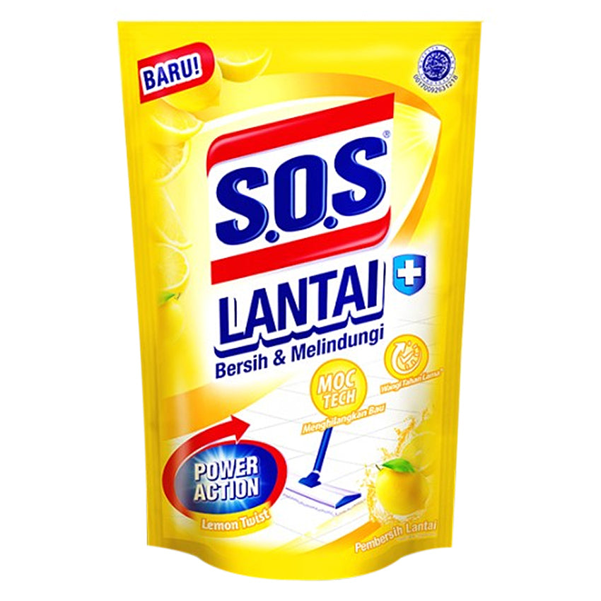 SOS Pembersih Lantai Lemon Twist - 750 mL