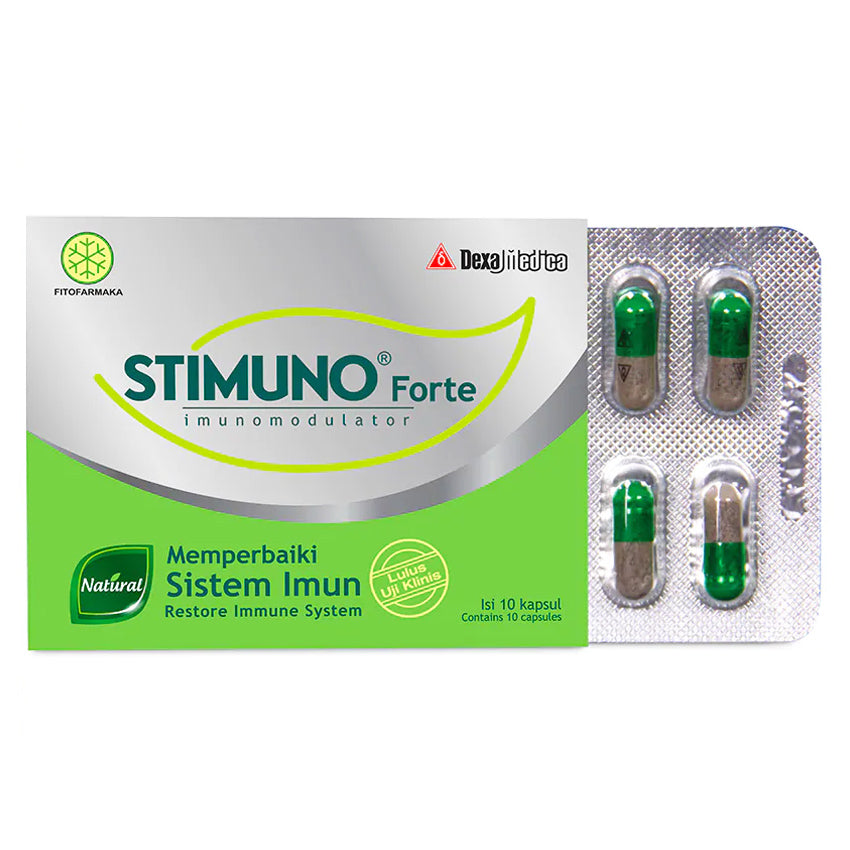 Gambar Stimuno Forte - 10 Kapsul Suplemen Kesehatan