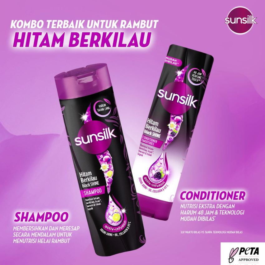 Gambar Sunsilk Black Shine Shampoo - 160 mL Jenis Perawatan Rambut