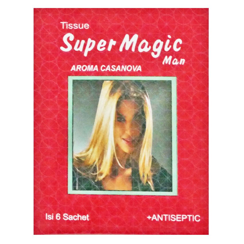 Gambar Super Magic Tissue Aroma Casanova - 6 Sachets Jenis Obat Kuat