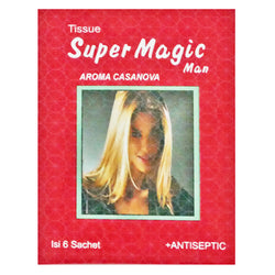 Gambar Super Magic Man Tissue Aroma Casanova - 6 Sachets Obat Kuat