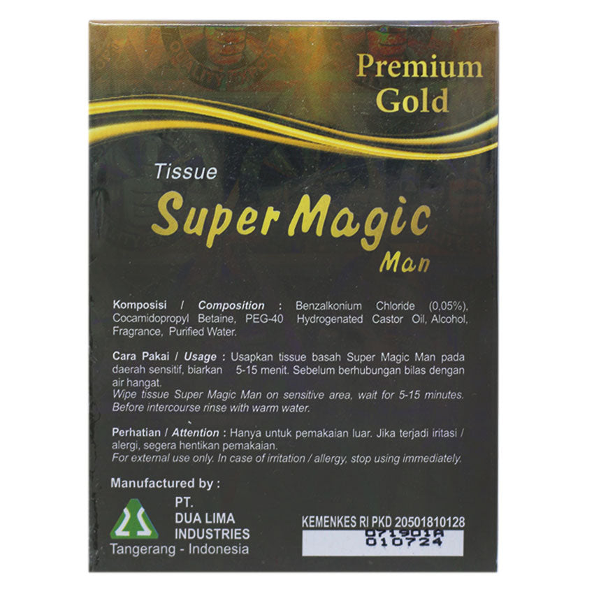 Super Magic Man Tissue Premium Gold - 10 Pack