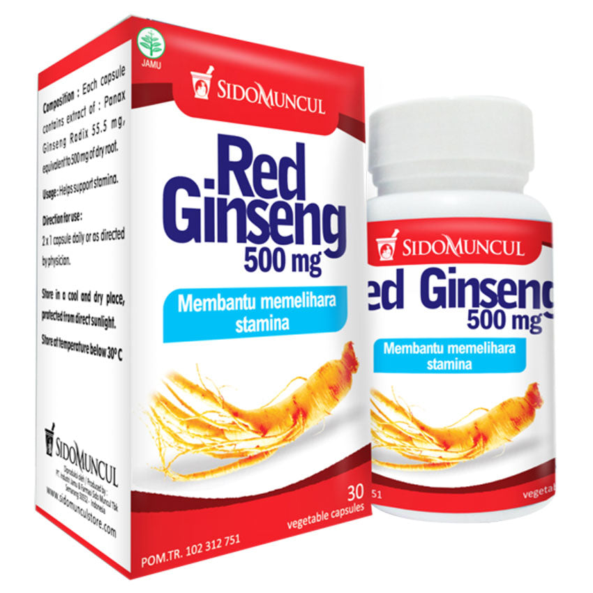 Gambar Red Ginseng - 30 Kapsul Jenis Obat Kuat