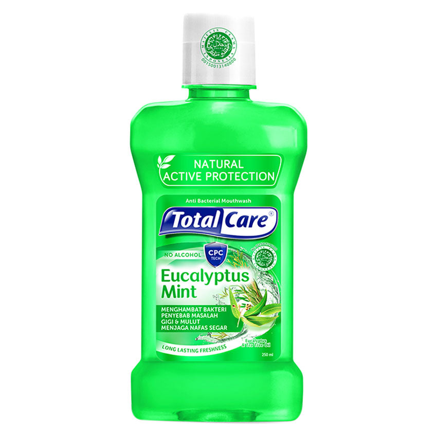 TOTAL CARE Anti Bacterial Mouthwash Eucalyptus Mint - 250 mL