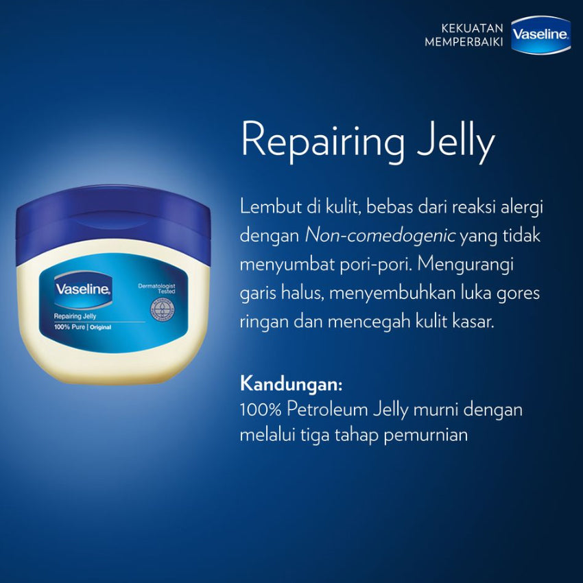 Gambar Vaseline Repairing Petroleum Jelly - 50 mL Jenis Perawatan Tubuh