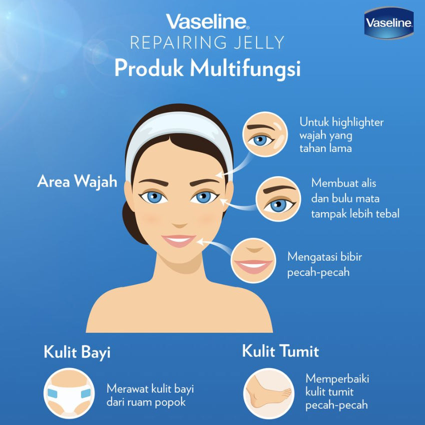 Gambar Vaseline Repairing Petroleum Jelly - 50 mL Jenis Perawatan Tubuh