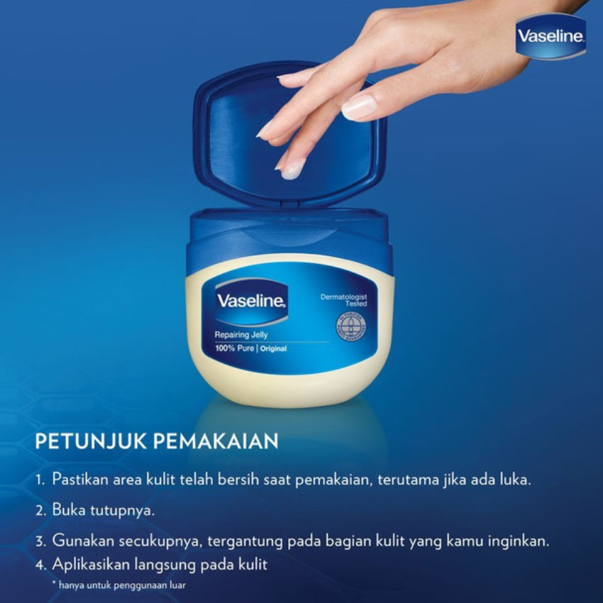 Gambar Vaseline Repairing Petroleum Jelly - 50 mL Jenis Perawatan Tubuh