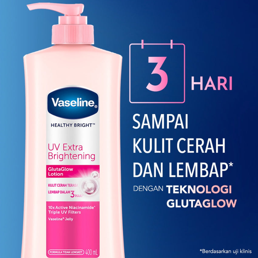 Gambar Vaseline Healthy Bright UV Extra Brightening Hand Body Lotion - 200 mL Jenis Perawatan Tubuh