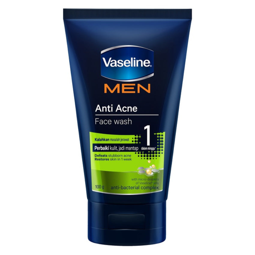 Gambar Vaseline Men Anti Acne Facial Wash - 100 gr Jenis Perawatan Pria