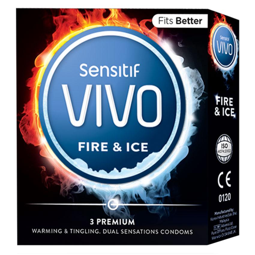 Vivo Kondom Fire and Ice - 3 Pcs