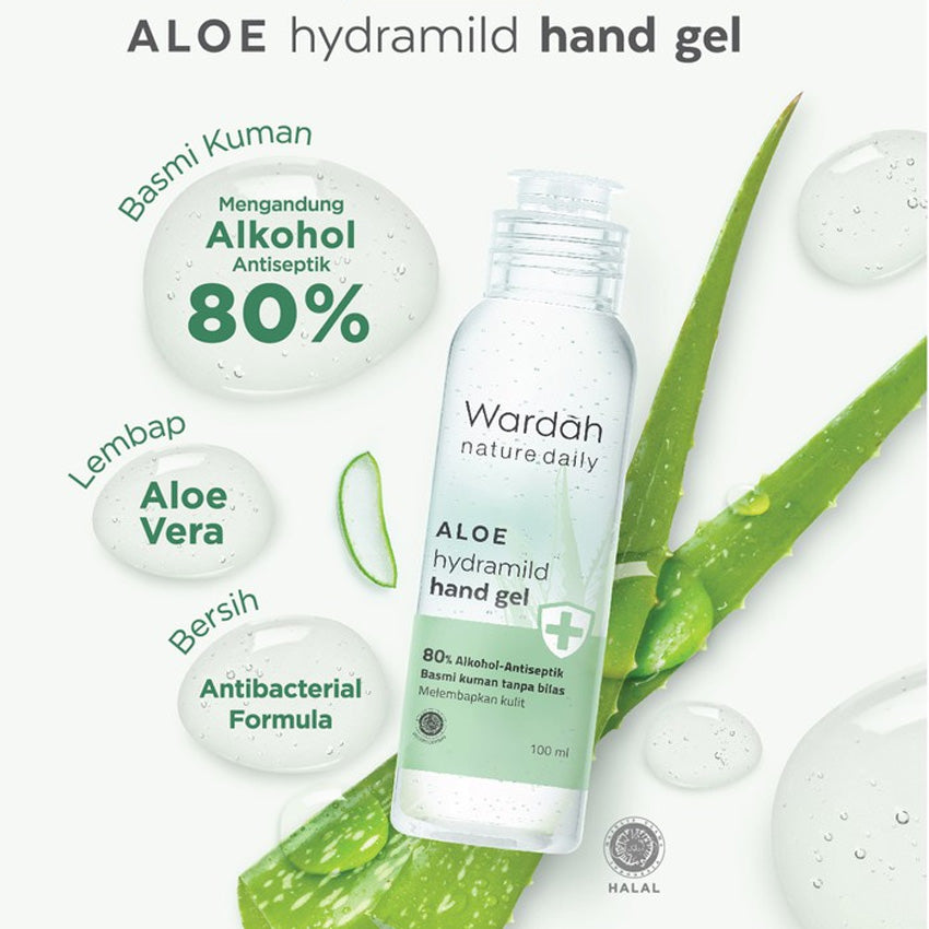 Wardah Nature Daily Aloe Hydramild Hand Sanitizer - 100 mL