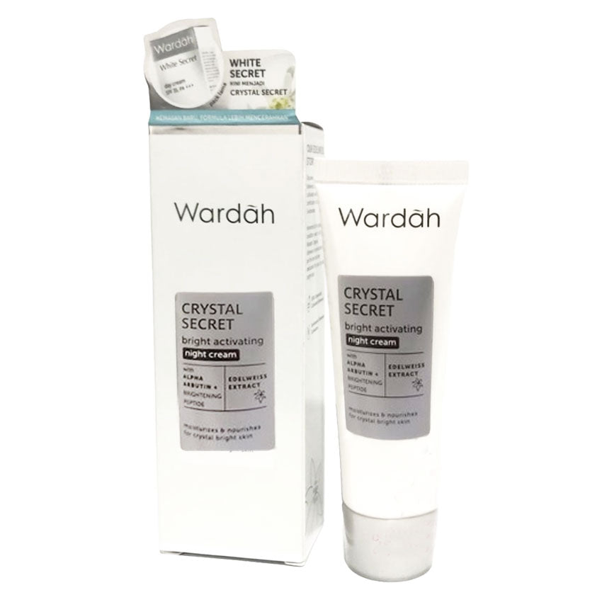Wardah Crystal Secret Brightening Night Cream - 15 mL