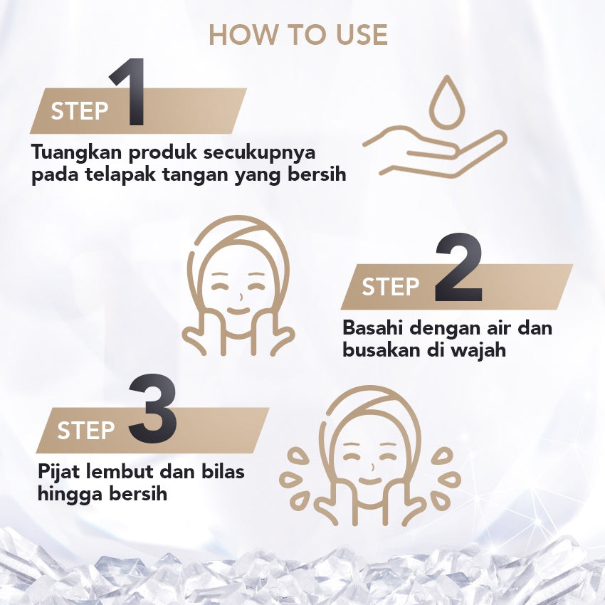 Gambar Wardah Crystal Secret Foaming Cleanser with Natural AHA+PHA - 100 mL Jenis Perawatan Wajah