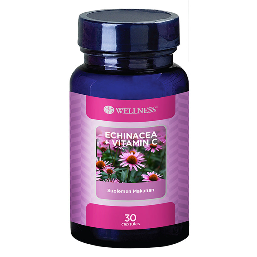 Gambar Wellness Echinacea + Vitamin C - 30 Kapsul Stamina Tubuh