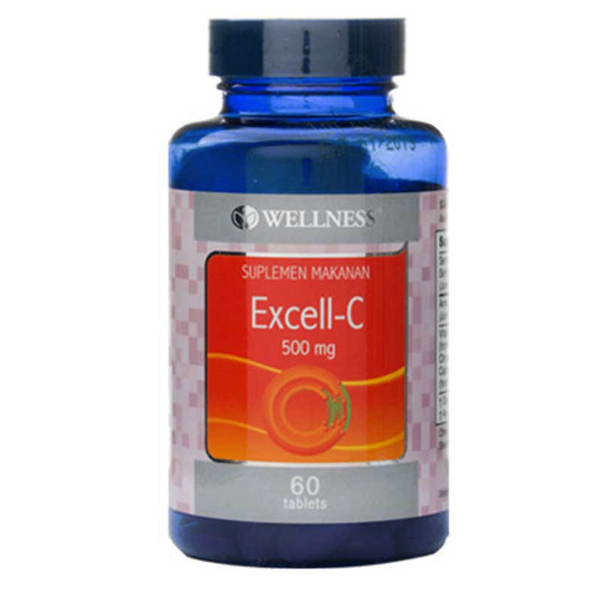 Gambar Wellness Excell-C 500 mg - 60 Tablet Stamina Tubuh