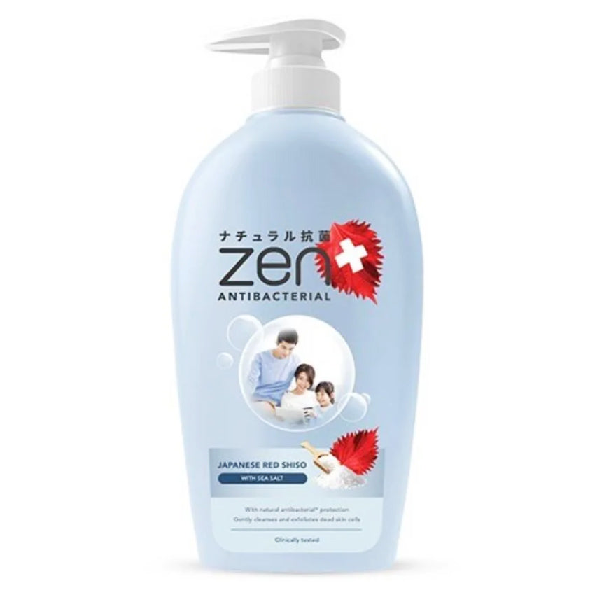 Gambar Zen Antibacterial Red Shiso With Sea Salt Body Wash Bottle - 500 gr Jenis Perawatan Tubuh