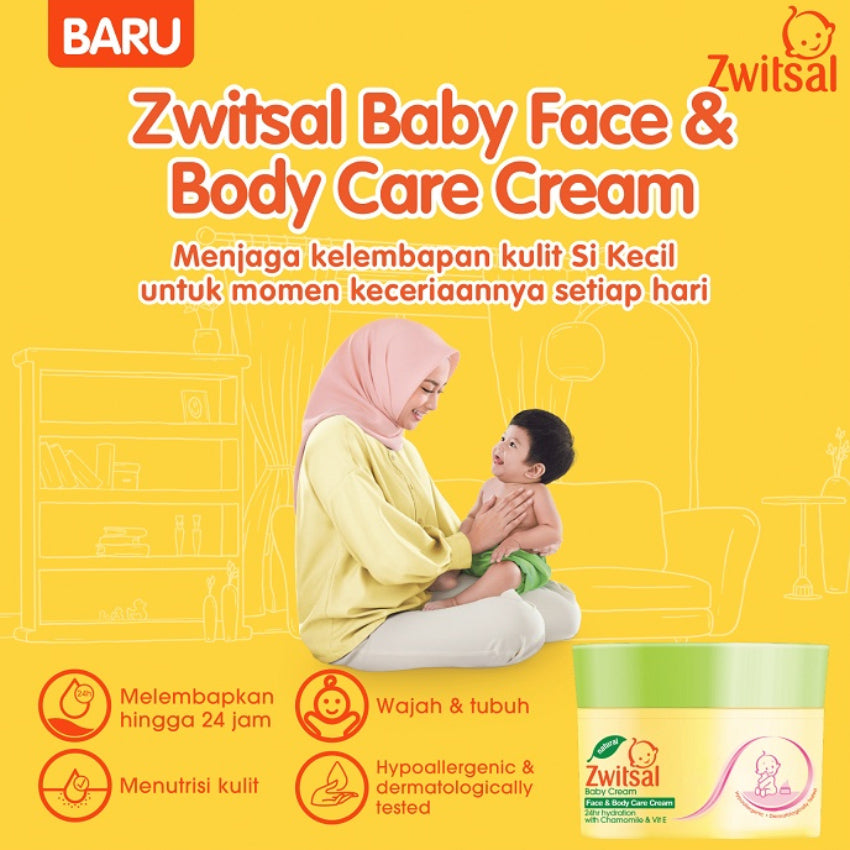 Zwitsal Baby Face & Body Care Cream - 50 gr