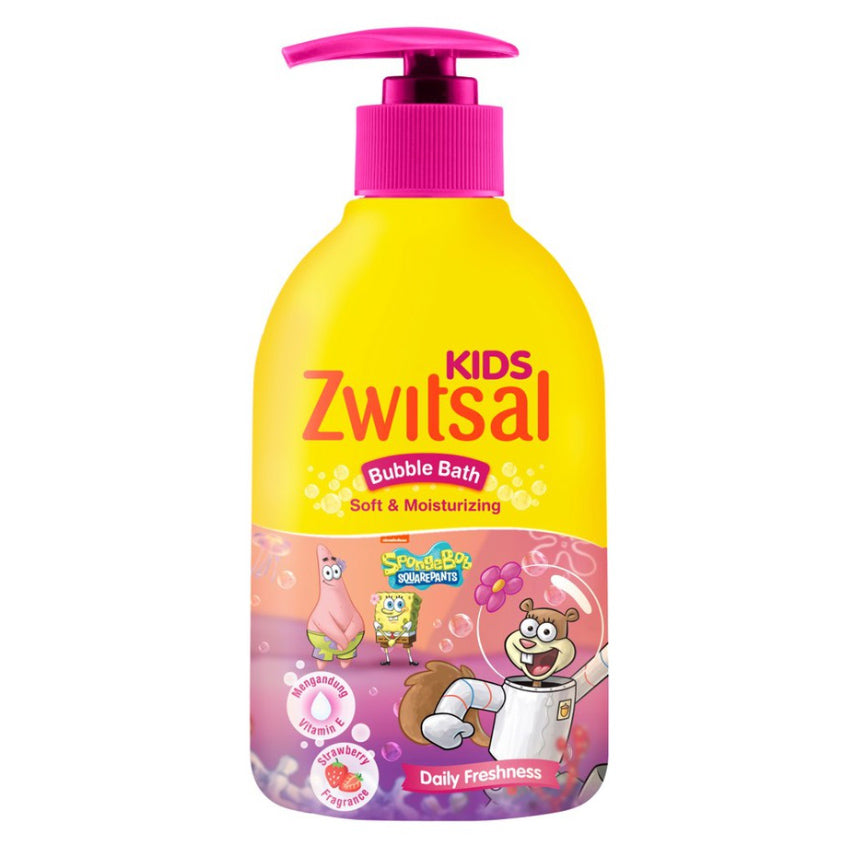 Zwitsal Kids Pink Soft & Moisturizing Bubble Bath - 280 mL
