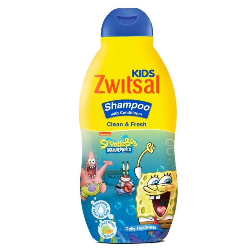 Zwitsal Kids Blue Clean & Fresh Shampoo with Conditioner - 180 mL