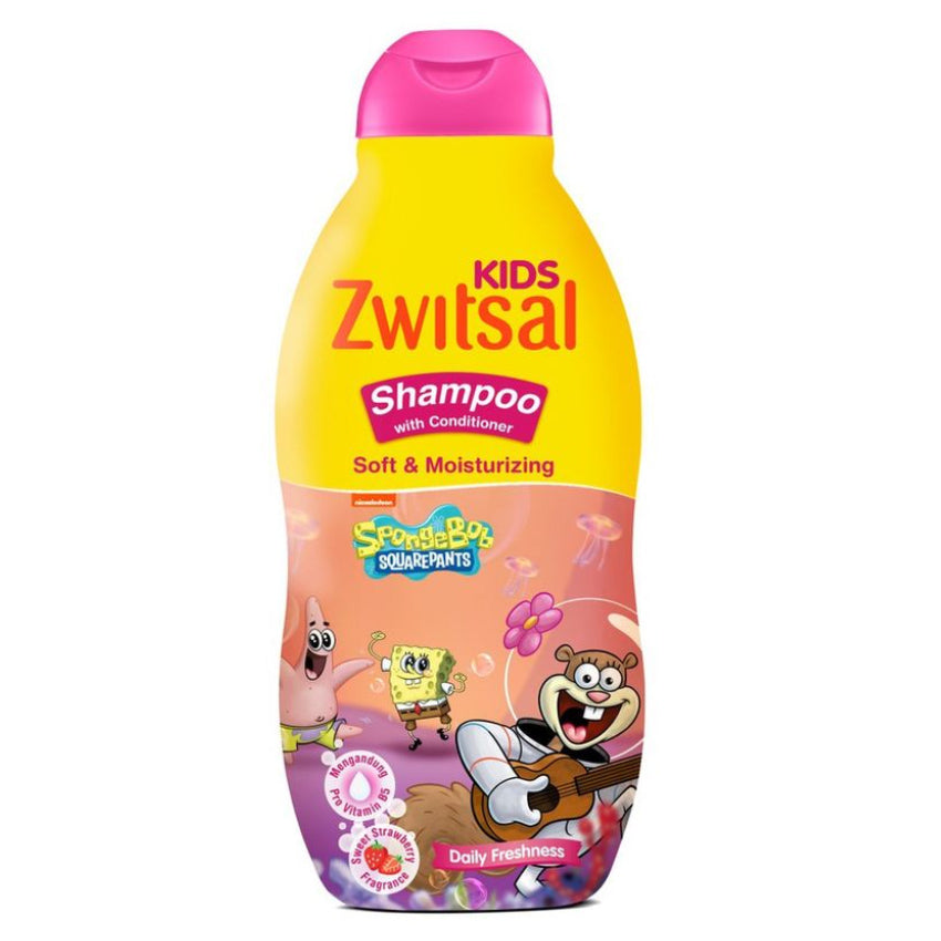 Zwitsal Kids Pink Soft & Moisturizing Shampoo with Conditioner - 180 mL