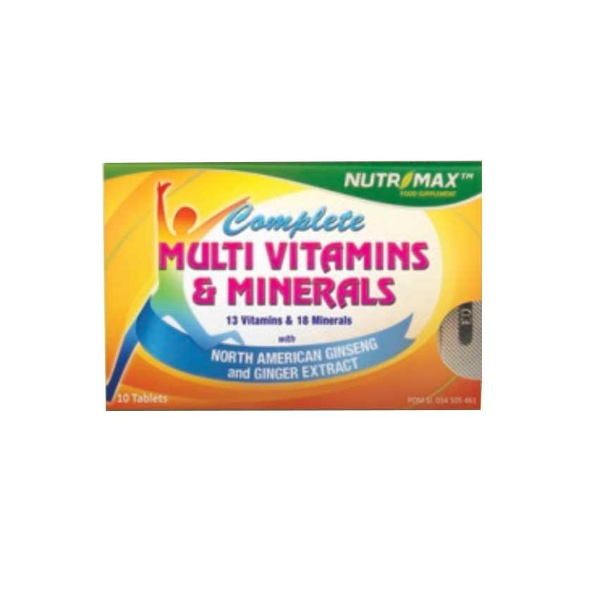 Gambar Nutrimax Complete Multivitamins & Minerals Blister - 10 Tablet Jenis Stamina Tubuh