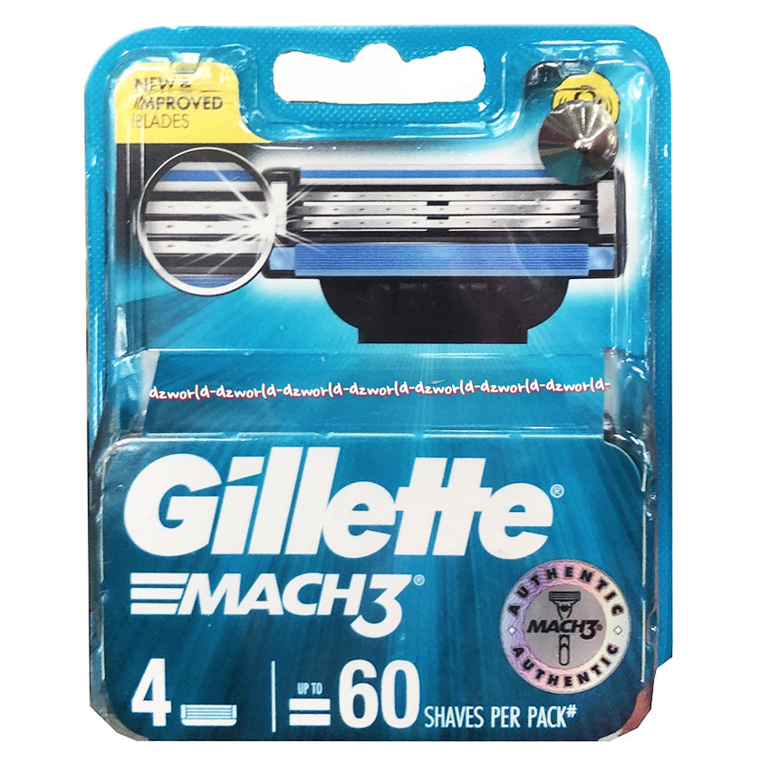 Gambar Gillette Mach 3 - 4 Cartridges Peralatan Cukur