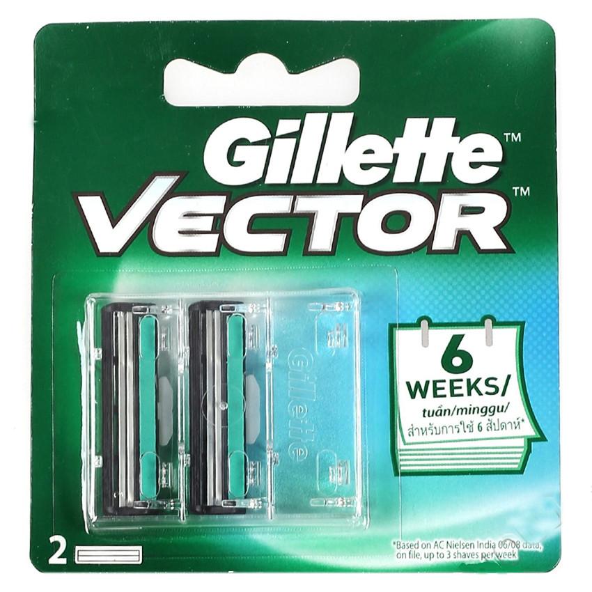 Gambar Gillette Vector - 2 Cartridges Jenis Peralatan Cukur